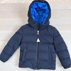 Authentic Moncler Eric Boys Down Jacket 6Y Navy Blue (Mint Condition)